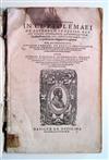 ASTRONOMY  CARDANO, GIROLAMO. In Cl. Ptolemaei Pelusiensis de astrorum judiciis . . . lib. IIII commentaria.  1578